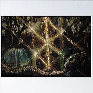 Runes in Yggdrasil with Jormungand Poster