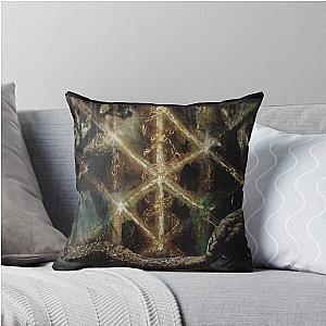 Runes in the Yggdrasil with Jormungandr Throw Pillow