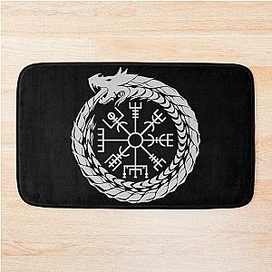 Vegvisir Jormungand Norse Mythology Bath Mat