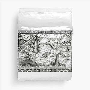 Jormungand Battle Duvet Cover