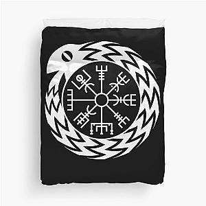 Vegvisir Jormungandr Norse Mythology Duvet Cover