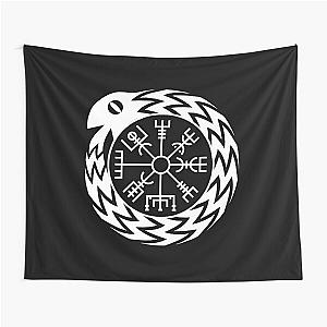 Vegvisir Jormungandr Norse Mythology Tapestry