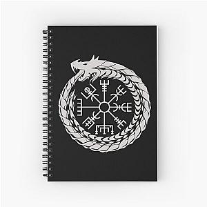 Vegvisir Jormungandr World Serpent Norse Mythology Spiral Notebook