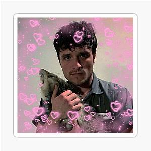 Josh Hutcherson with an opossum sticker