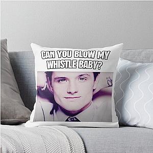 Can You Blow My Whistle Baby - Josh Hutcherson - TikTok Meme Throw Pillow