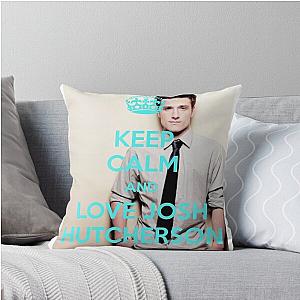 Calm and love Josh Hutcherson Throw Pillow