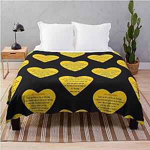 Josh Hutcherson T-Shirt and Sticker Throw Blanket