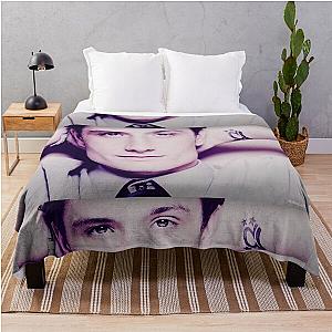 Josh Hutcherson Whistle Meme Throw Blanket