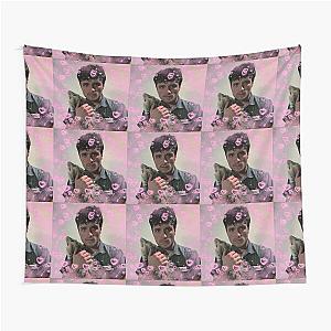 Josh Hutcherson with an Opossum Tapestry