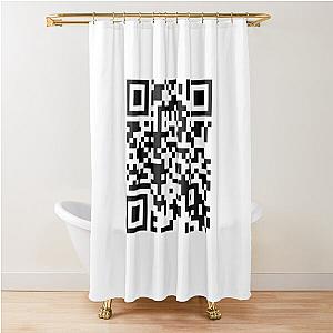 Whistle THE Josh Hutcherson edit QR code Shower Curtain