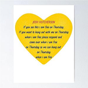 Josh Hutcherson T-Shirt Poster