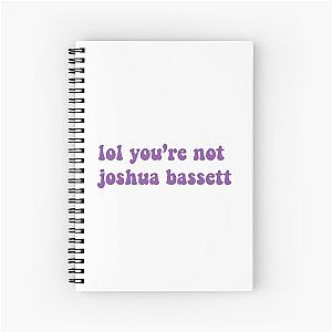 lol you're not joshua bassett purple Spiral Notebook