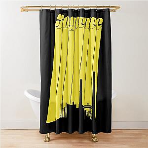 Yellow logo Joywave  Shower Curtain