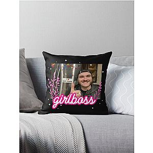 Jschlatt girlboss  Throw Pillow