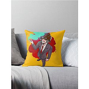 Jschlatt yellow Throw Pillow