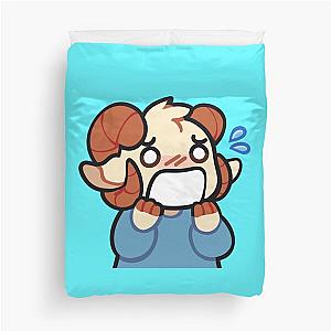 Jschlatt "schlattAAA" Twitch Emote Duvet Cover