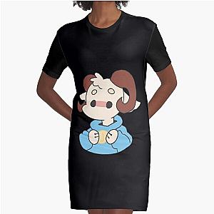 Jschlatt Merch Jschlatt Plushie Rainbow Flag   Graphic T-Shirt Dress