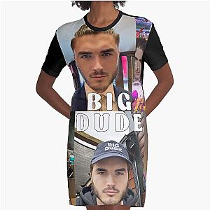 jschlatt Big dude montage  Graphic T-Shirt Dress