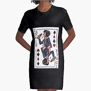 Jschlatt Joker Card   Graphic T-Shirt Dress