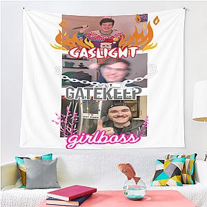 Gaslight Gatekeep Girlboss Chuckle Sandwich Tapestry Premium Merch Store