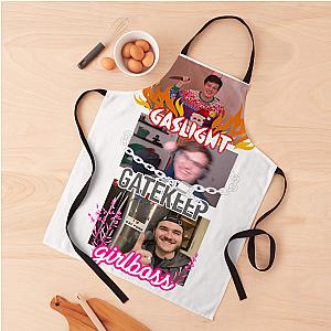 Gaslight Gatekeep Girlboss Chuckle Sandwich Apron Premium Merch Store