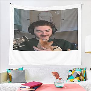 Schlatt With His Cat Tapestry Premium Merch Store