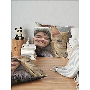 Schlatt And His Cat 2 Throw Pillow Premium Merch Store