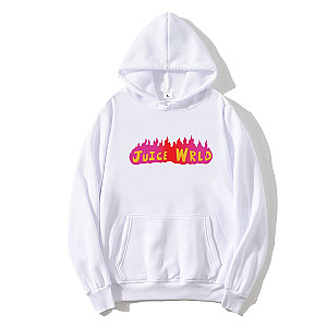 Juice Wrld Hoodies - Red Flame Juice Wrld Hoodie 