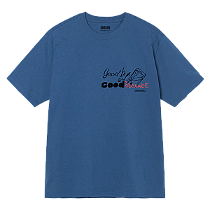 Juice Wrld T-Shirts - 999DBYE &amp; 999DRIDDANCE TRIPLE PLATINUM ANNIVERSARY TEE BLUE NNN1908