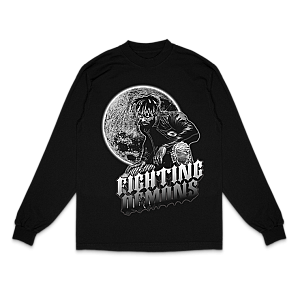 Juice Wrld Sweatshirts - MOONLIGHT FIGHTING DEMONS LONG SLEEVE 