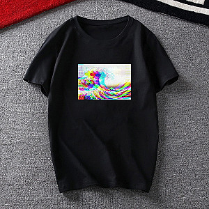 Juice Wrld T-Shirts - The Great Wave off Glitch T Shirt 