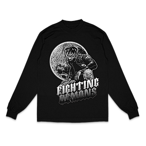 Juice Wrld Sweatshirts - Moonlight Fighting Demons Long Sleeve 