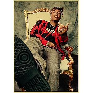 Juice Wrld Rapper Retro Decorative Poster
