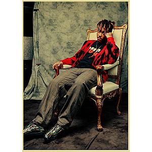 Juice Wrld Rapper King Retro Decorative Poster