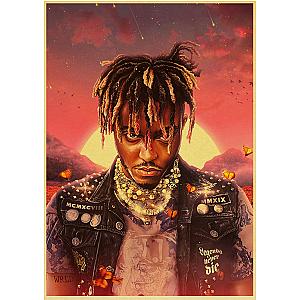 Juice Wrld Hip Hop Culture Retro Decorative Poster