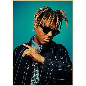 Juice Wrld with Sunglasses Retro Decorative Poster