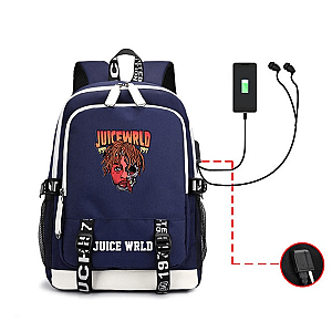Juice Wrld Cartoon Face 2D Printing Backpack