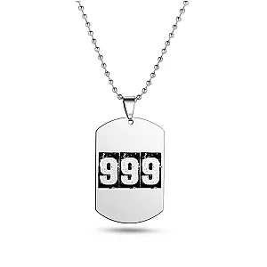 Juice Wrld Necklaces - Hip Hop Rapper Wrld 999 Stainless Steel Pendant Necklaces