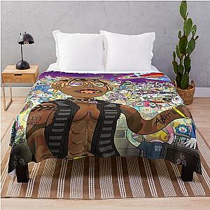 Juice Wrld Blankets - WRLD Vibrant Throw Blanket