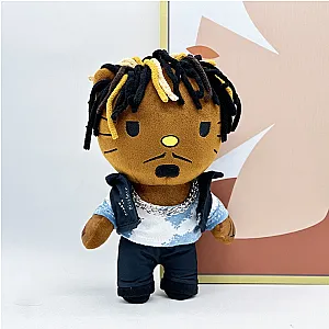 Juice WRLD Plushies - 25cm Juice WRLD Braided Head Vest Plush Doll