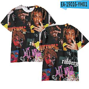Rapper Juice Wrld 3D Printed Fashion T-Shirt