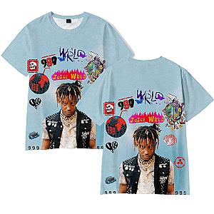 Rapper Juice Wrld 3D Printed Hip Hop T-Shirt