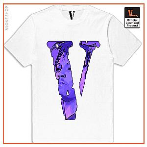 Juice Wrld T-Shirts – Big Vlone Logo Juice Wrld Print Trendy T-Shirt