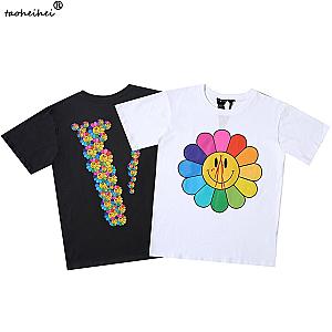 VLONE Sun Flower Smiley Smile Face Shirt