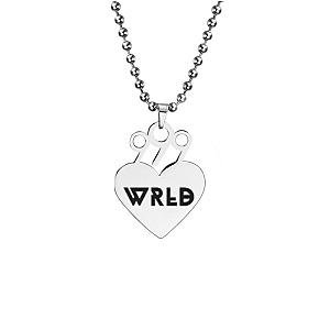 Juice Wrld Necklaces - Wrld Heart Shape Necklace