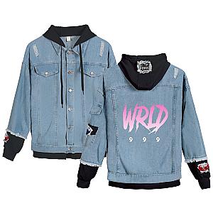 Juice Wrld Denim Jacket: WRLD 999