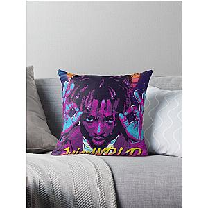 Juice Wrld Pillow Cover - Juice WRLD Rainbow Lights Pillow Cover