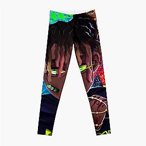 Juice Wrld Leggings - Juice Wrld colorful Abstract Leggings