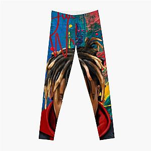 Juice Wrld Leggings - Juice Wrld Abstract Leggings
