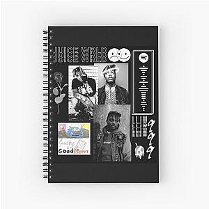 Juice Wrld Notebooks - Juice WRLD Melodic Glow Spiral Notebook